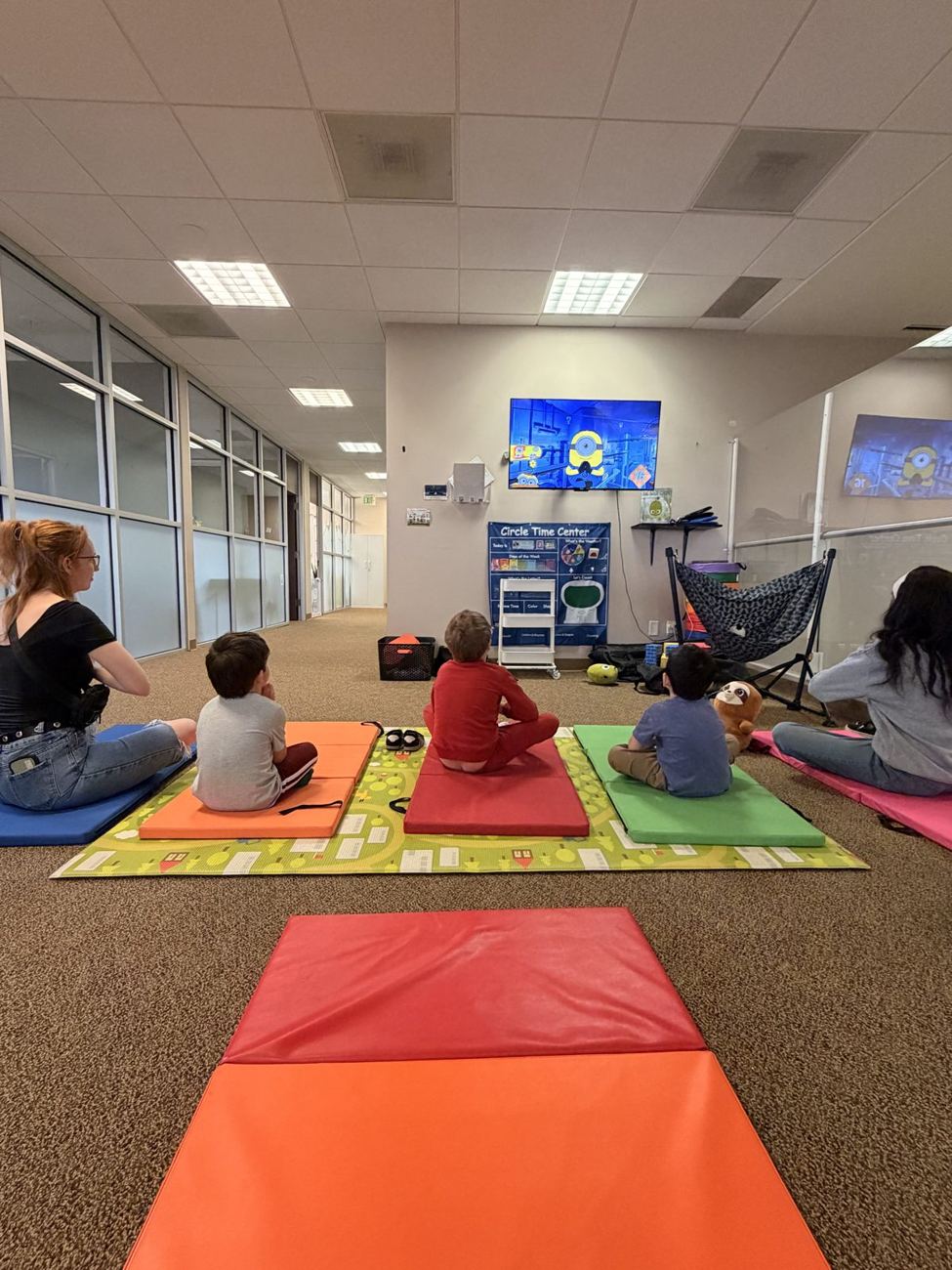 Circle time area in the clinic
